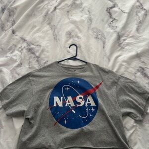 Gray NASA Logo T-Shirt